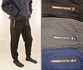 Штани спортивні чоловічі трикотажні під манжет Tovta Штани чоловічі повсякденні (Угорщина) M Чорний