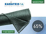 Біло-блакитна затіняюча сітка Karatzis 65%, фото 6