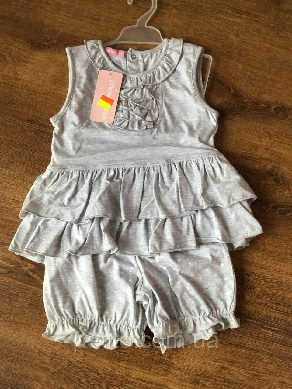 Костюм для дівчинки на літо з кептариком, фото 1