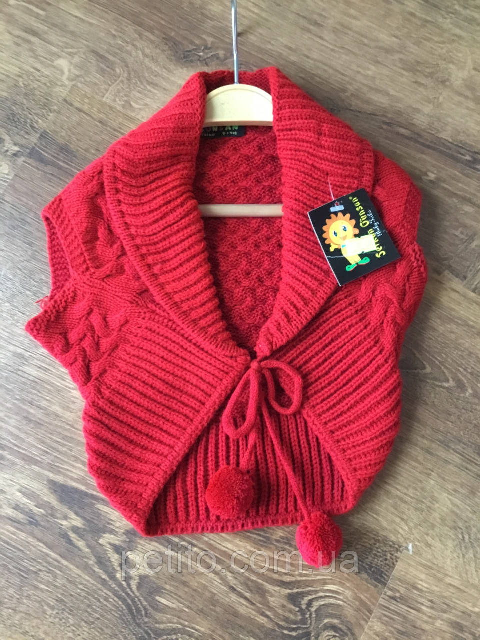 Стильна кофта для дівчинки без рукавів, фото 1