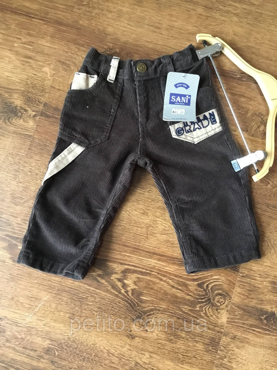 Стильні чорні штани для немовляти, фото 1