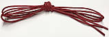 Шнурки с пропиткой круглые красный 100 см, фото 2