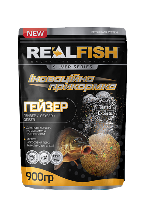 Прикормка Real Fish "Гейзер" (Кукурудза - Карамель), фото 1