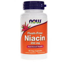 Вітамін NOW Foods Flush-Free Niacin 250 mg 90 VCaps