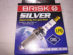 Свічки запалювання Brisk DR15YS Silver (16кл./ГАЗ), ГБО, 2110, 2111, 2112, 2170, 2117, 2118
