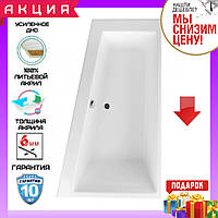 Асимметричная акриловая ванна 170x100 см Excellent Sfera WAEX.SFP17WH правосторонняя