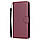 Чохол-книжка для Xiaomi Redmi 6 бордовий гаманець ремінець на руку, фото 2
