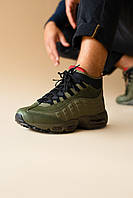 Мужские Зимние Кроссовки Nike Air Max 95 Sneakerboot Olive Зеленые