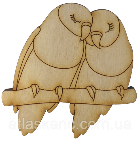 Фігурка фанерна — Птахи закохані AS-4702, В-0155, фото 1