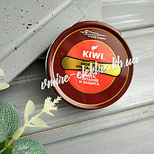 Крем для взуття коричневий Kiwi shoe polish 50 мл