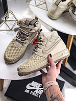 Жіночі Зимові Кросівки Nike Lunar Force 1 Duckboot 17 Linen Бежеві