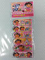 Набір магнітних закладок для дівчаток з лінійкою , в наборі 6 штук "Даша Мандрівниця "