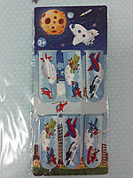 Набір магнітних закладок з лінійкою , в наборі 6 штук " Космос "50001