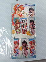 Набір магнітних закладок з лінійкою , в наборі 6 штук "Дівчинки" 42235
