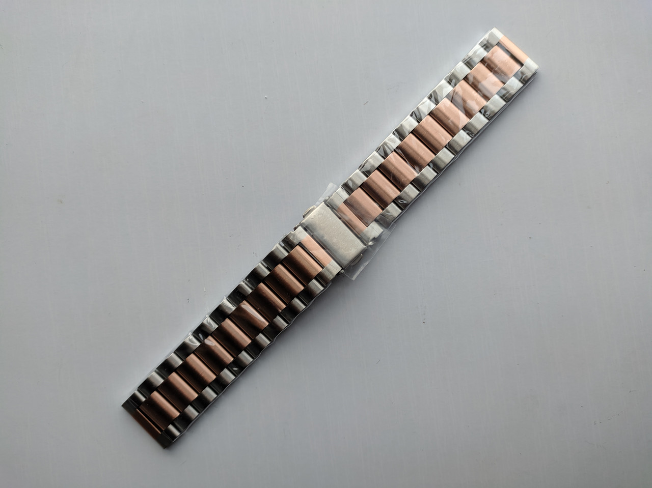 Металевий ремінець для Xiaomi Amazfit Bip / Lite / 20 мм класичний Срібний / Рожево-золотий 2018P