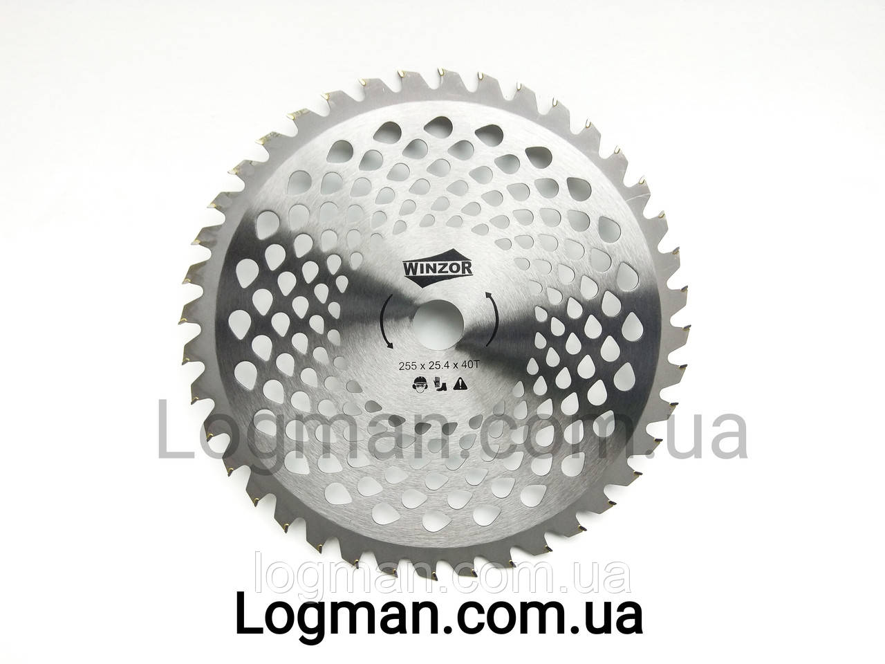 Ніж коси з переможцями WINZOR 255x25.4x40Tx1.3 для мотокоси/бензокоси