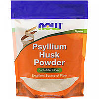Now Foods, шелуха семян подорожника (680г), клетчатка Psyllium fiber