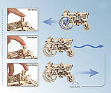 Механічний 3D Пазл UGEARS Трактор, фото 5