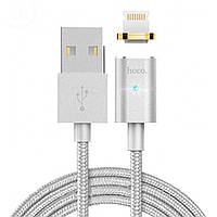 Магнитный кабель Hoco U16 Lightning Silver для смартфона 4шт