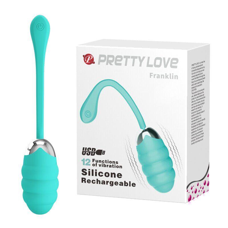 Виброяйцо з рельєфним дизайном PrettyLove Franklin