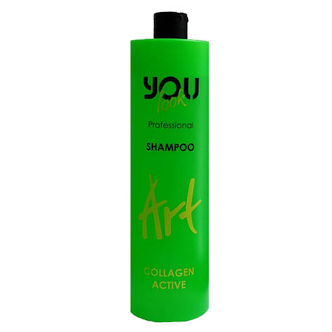 Шампунь для пошкодженого волосся You Look Professional ART Collagen Active Shampoo 1000 мл., фото 2