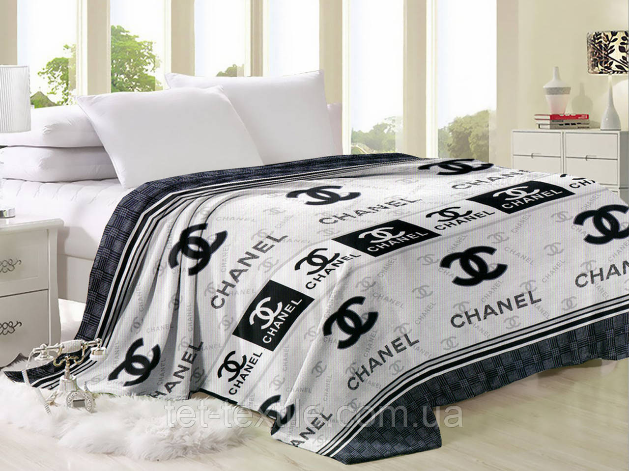 Плед з мікрофібри Велсофт 200х220 CN Gray