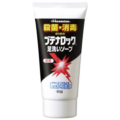 Hisamitsu Pharmaceutical Butenaloc крем - мило для миття ніг усуває причину неприємного запаху, 80 г