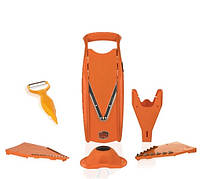 Овощерезка Borner V-PRIMA original + нож для чистки овощей (Германия) + Бокс в Подарок оранжевая