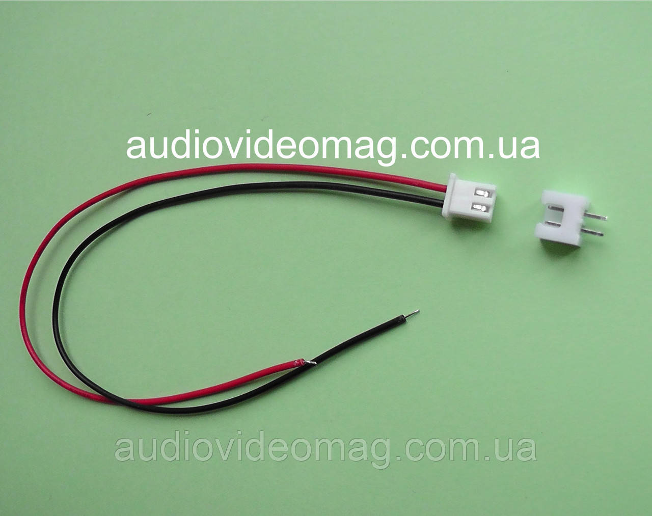 Контакти XH2.54, 2 pin, комплект папа + мама, для DC живлення