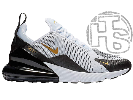 Чоловічі кросівки Nike Air Max 270 White/Black/Gold AV7892-100, фото 1
