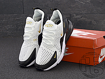 Чоловічі кросівки Nike Air Max 270 White/Black/Gold AV7892-100, фото 5