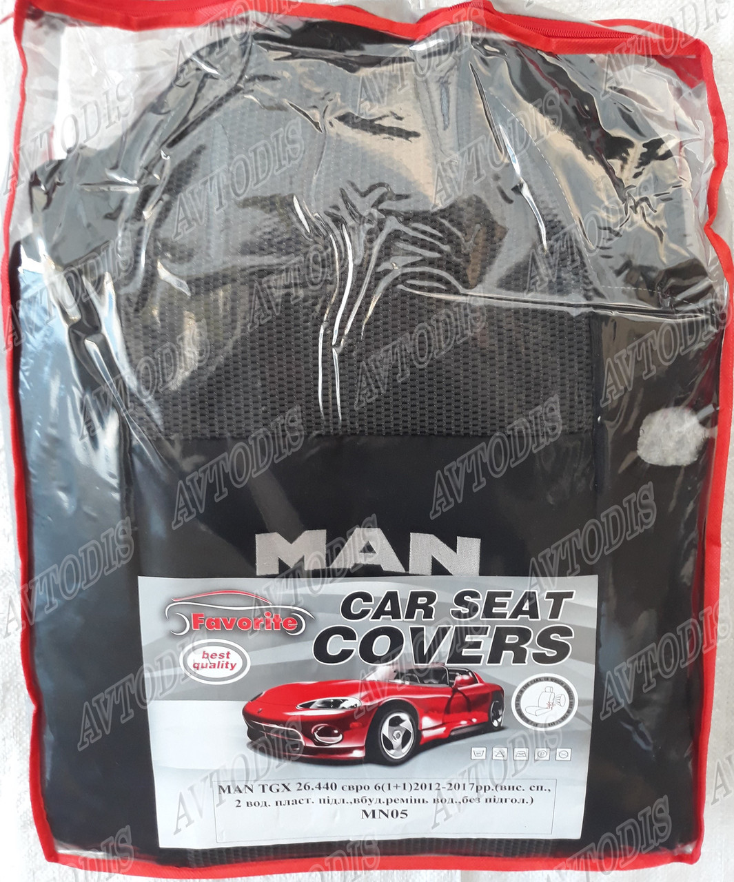 Авточехлы MAN TGX 26.440 євро 6 (1+1) 2012-2017 Favorite