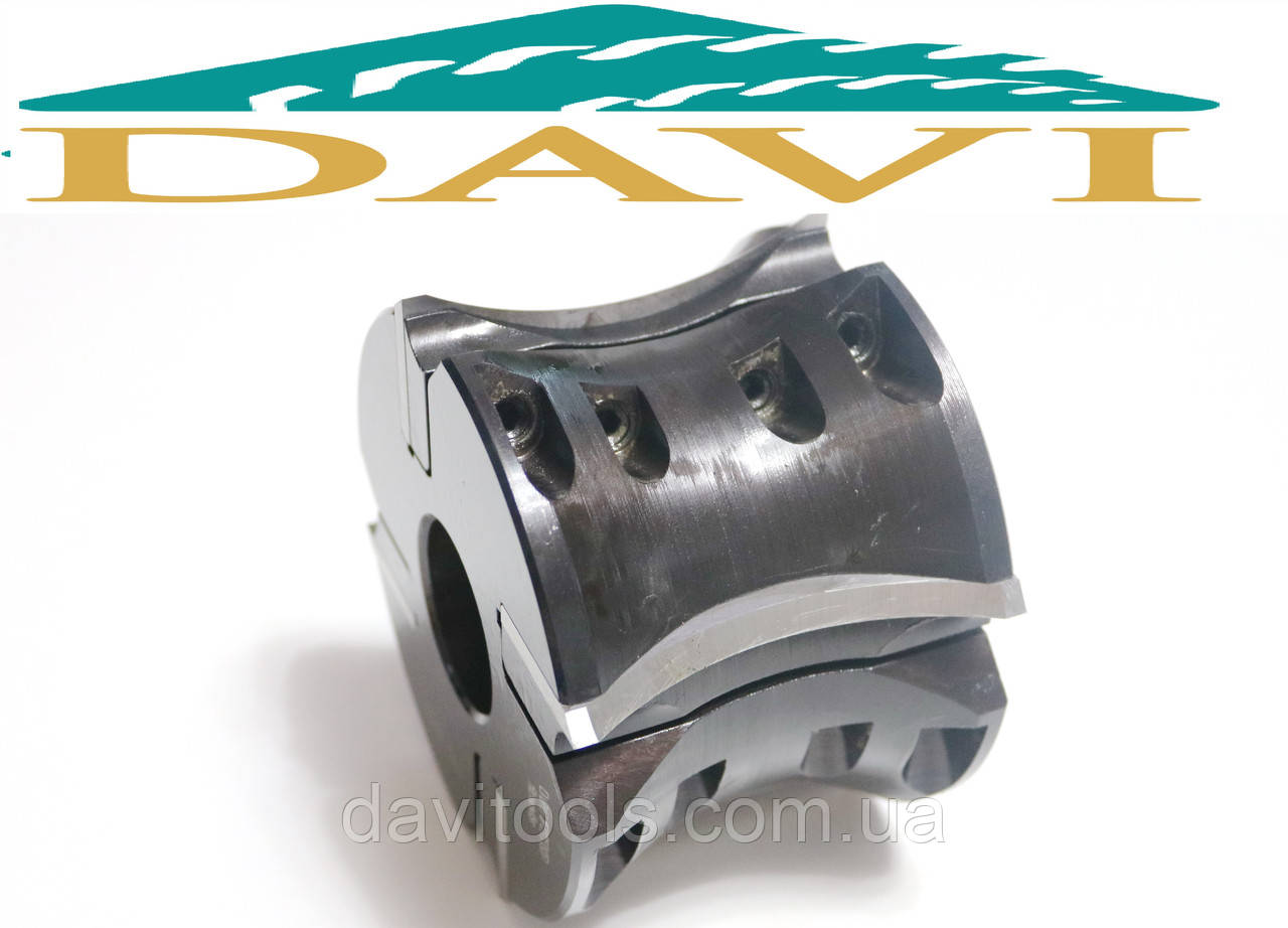 Фреза D130 d40 B80 для виготовлення дошки Блок Хауса зі змінними ножами DS, фото 1