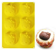 Силіконова форма для випікання печива кітті опт