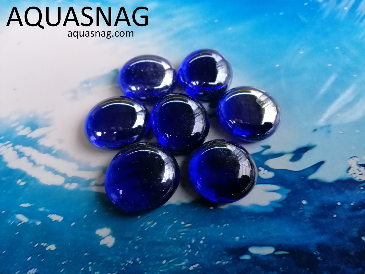Стеклянные камушки марблс, темно синие, набор из 7шт: продажа, цена в ...