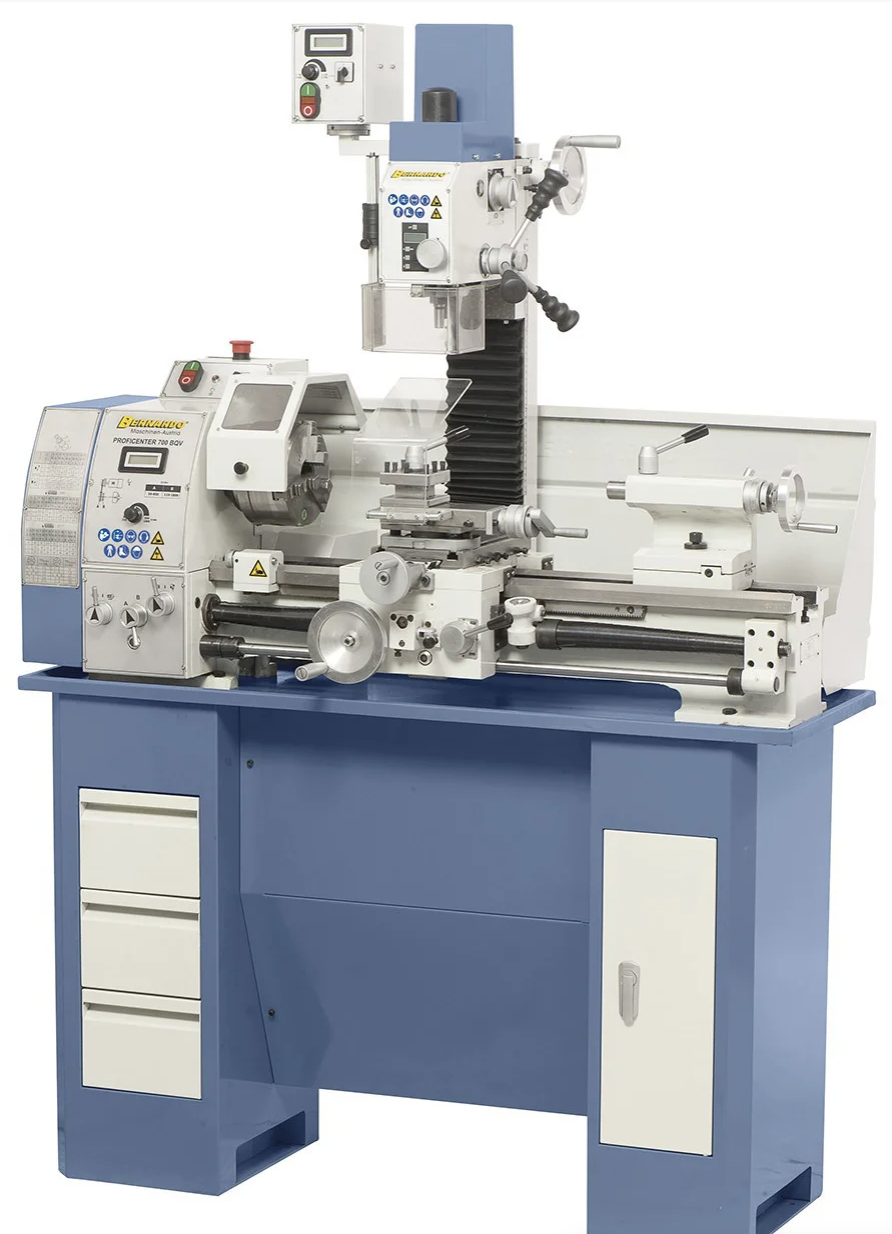Proficenter 700 BQV НАСТОЛЬНЫЙ ТОКАРНО ФРЕЗЕРНЫЙ СТАНОК ПО МЕТАЛЛУ Bernardo | Комбинированный токарный станок, фото 1