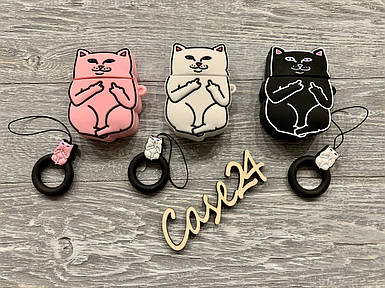 Чехол 3д Cats Finger на Airpods (3 цвета)