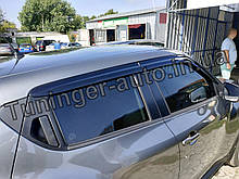 Вітровики, дефлектори вікон Nissan Juke 2010- (Auto clover D056)