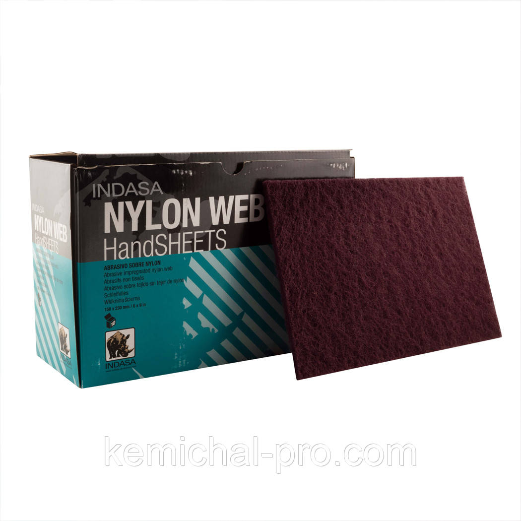 Скотч-брайт INDASA коричневий P360-P400 NYLON WEB (Португалія) (10шт)