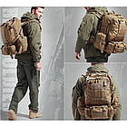 🔥 Тактичний рюкзак з підсумкими "Mountain - 50 pack" (койот) на 50 літрів військовий армійський, фото 5