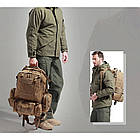 🔥 Тактичний рюкзак з підсумкими "Mountain - 50 pack" (койот) на 50 літрів військовий армійський, фото 6