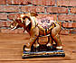 Слон індійський статуетка декор бронза h24 см гіпс, фото 2
