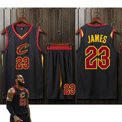 Чорна баскетбольна Форма Lebron James No23 (майка + шорти) Cleveland Cavaliers