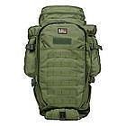 🔥 Тактичний рюкзак з відділенням для зброї (гвинтівки) "9.11 tactical" (олива) на 60 літрів, військовий, EDC, фото 3
