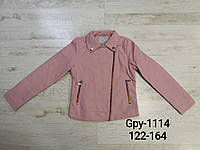 Куртки кожзам для девочек оптом, Glo-Story, размеры 122/128-158/164, арт. GPY-1114