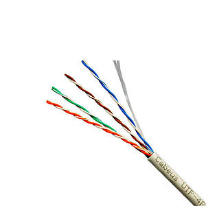 Кабель кручена пара UTP для внутр. прокладки 4 пари cat.5e біметалл 1м
