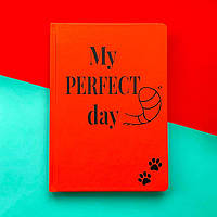 Блокнот з котом Хвіст і Вуса Diary My perfect day LifeFLUX А5 Червоний Українська мова