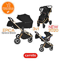 CARRELLO EPICA CRL-8511 універсальна коляска 3 в 1 Space Black Чорний