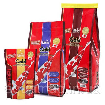 Корм для коропів кої Hikari Gold 5 kg (посилення забарвлення, корм для ставкових риб), фото 2