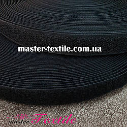 Липучка текстильна 25 мм, 25 метрів (чорна)